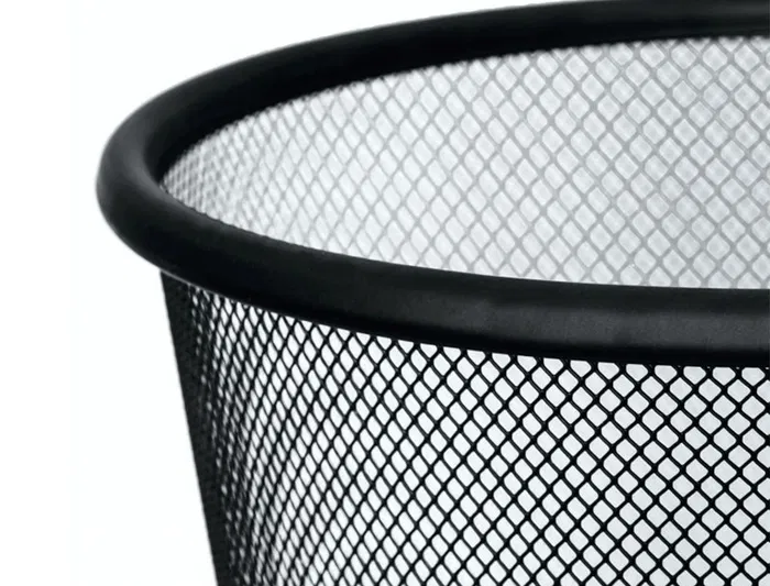 Q-connect Papelera Metálica Rejilla Negra 265x285 mm