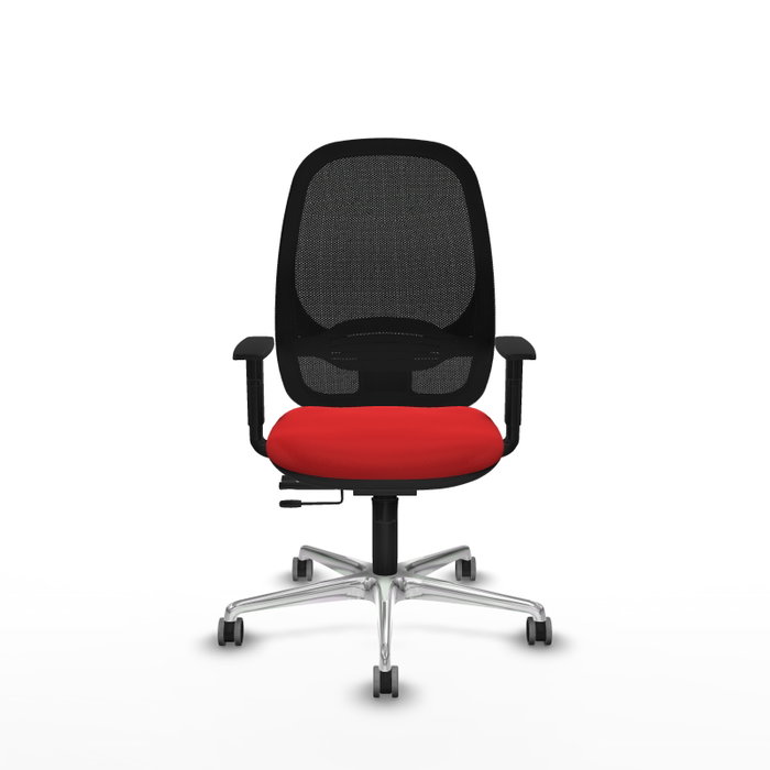 PIQUERAS Y CRESPO Silla de oficina Cilanco con mecanismo Sincro/Traslack Rojo/Negro PIQUERAS Y CRESPO Silla de oficina Cilanco con mecanismo Sincro/Traslack Rojo/Negro