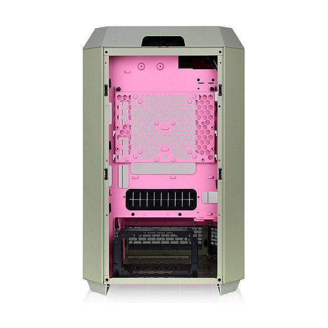 Thermaltake The Tower 300 TG Matcha Plum Micro Torre para PC, compatible con micro ATX y Mini-ITX