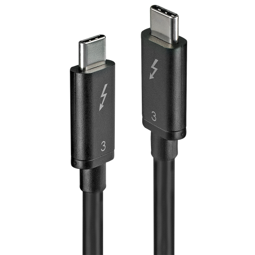 Lindy Cable Thunderbolt 3 Pasivo 0,5m USB Type C Negro