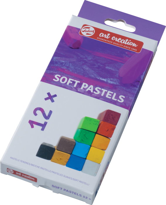 TALENS ART CREATION Set de 12 Pasteles Suaves Surtidos en Estuche