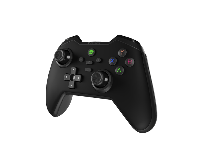 GENESIS Mangan 400 Gamepad Inalámbrico Bluetooth Negro para Android, iOS, MAC, Nintendo Switch y PC con Mandos Analógicos/Digitales