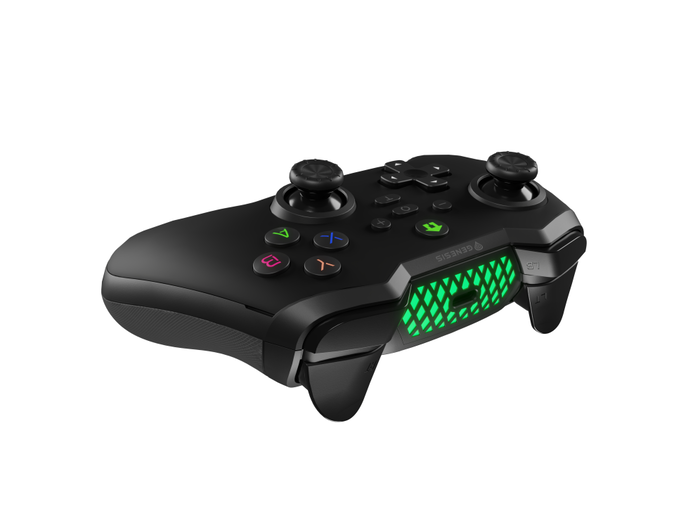 GENESIS Mangan 400 Gamepad Inalámbrico Bluetooth Negro para Android, iOS, MAC, Nintendo Switch y PC con Mandos Analógicos/Digitales