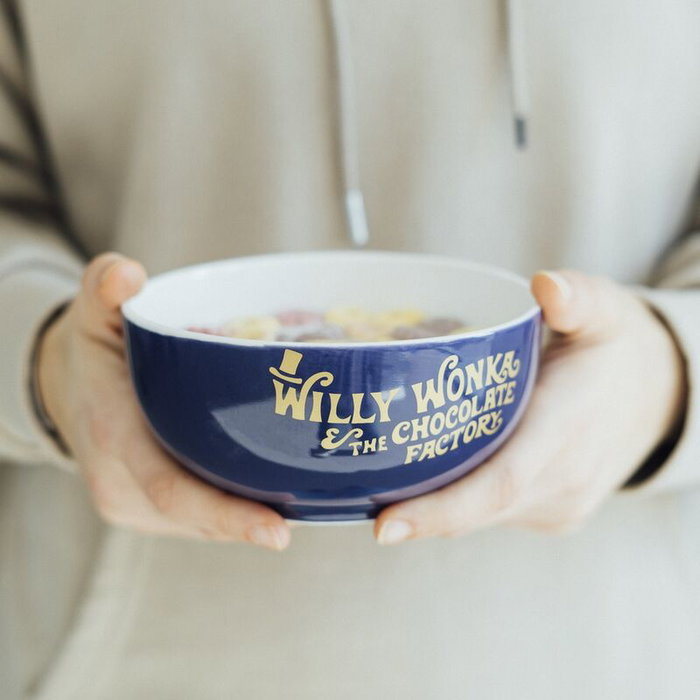 ERIK Bowl 3D Willy Wonka y la Fábrica de Chocolate, Cerámica 600ml, Apto Lavavajillas/Microondas