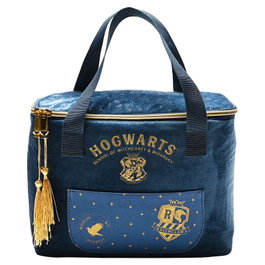 WIDDOP & CO Bolsa Portameriendas Terciopelo Azul Hogwarts Harry Potter - Casa Ravenclaw