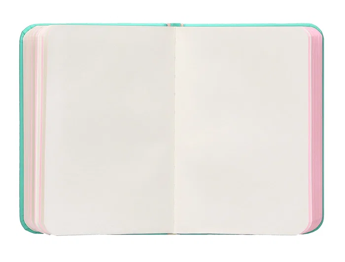 Antartik Cuaderno A7 Tapa Dura Hojas Lisas Rosa y Turquesa 80 Hojas 80gr FSC