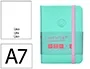 Antartik Cuaderno A7 Tapa Dura Hojas Lisas Rosa y Turquesa 80 Hojas 80gr FSC