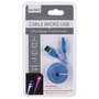 Be Mix Cable Plano Luminoso Micro USB para Carga y Sincronización, 1 Metro