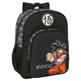 SAFTA Mochila Dragon Ball 38cm adaptable, tamaño 32x12x38cm, bolsillos laterales, hombreras ergonómicas y acolchadas