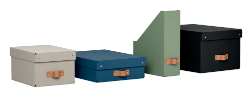 Leitz 61470095 Pack 2 Cajas de Almacenamiento Cartón Pequeña A5 Color Negro 7L 200x150x280mm