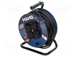 PLASTROL Prolongador de alimentación H05RR-F 3G1,5mm2 50m Negro