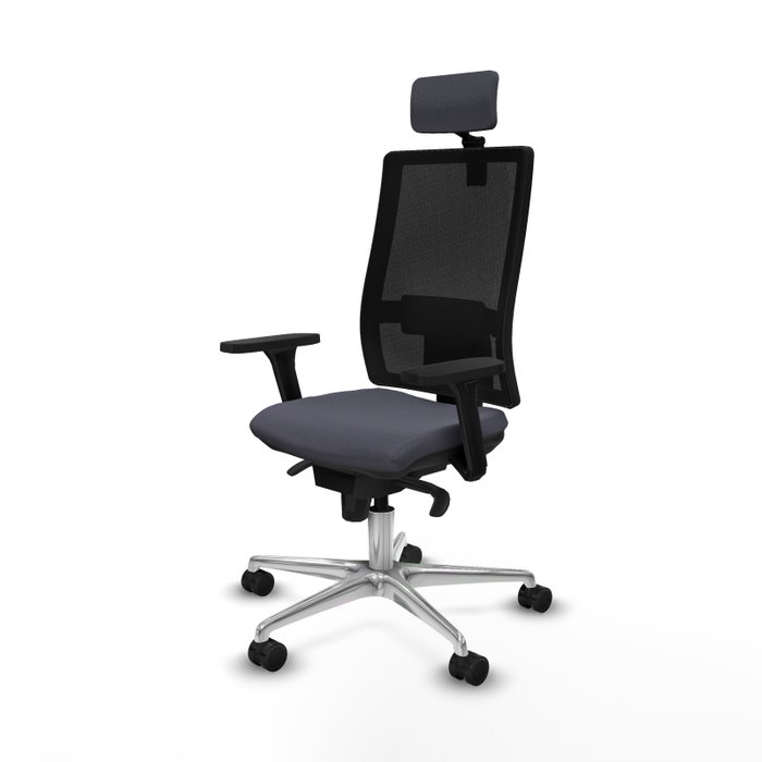 PIQUERAS Y CRESPO Silla de oficina Horna Gris oscuro con mecanismo Sincro PIQUERAS Y CRESPO Silla de oficina Horna Gris oscuro con mecanismo Sincro