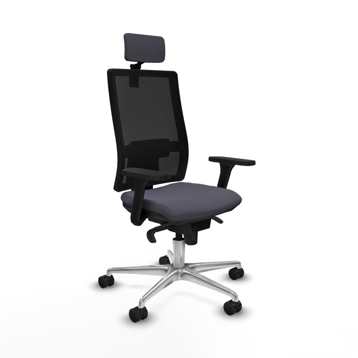 PIQUERAS Y CRESPO Silla de oficina Horna Gris oscuro con mecanismo Sincro PIQUERAS Y CRESPO Silla de oficina Horna Gris oscuro con mecanismo Sincro