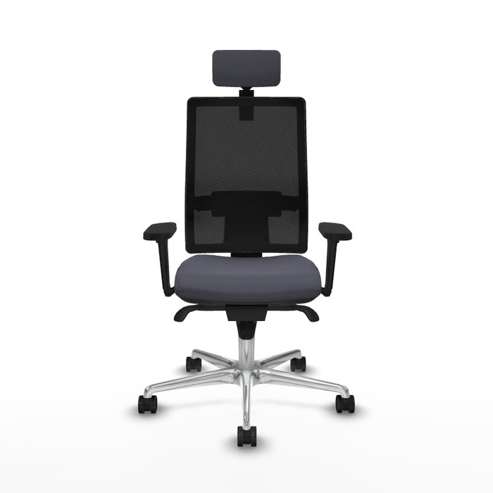 PIQUERAS Y CRESPO Silla de oficina Horna Gris oscuro con mecanismo Sincro PIQUERAS Y CRESPO Silla de oficina Horna Gris oscuro con mecanismo Sincro