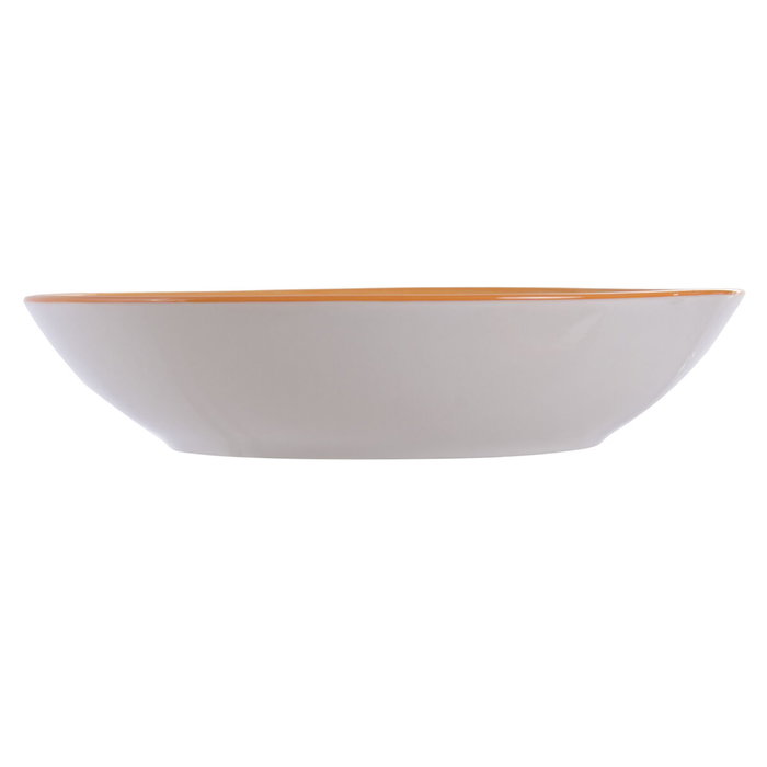 DKD Home Decor Set de Vajilla de 18 Piezas en Porcelana Naranja