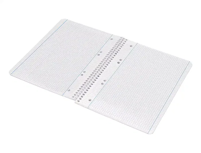 Liderpapel Cuaderno Espiral A5 Micro Serie Azul Tapa Blanda 80 Hojas 75gr Cuadro 5mm Azul