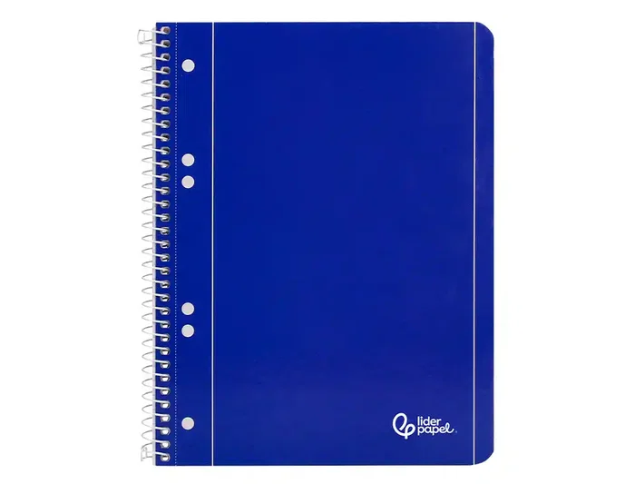 Liderpapel Cuaderno Espiral A5 Micro Serie Azul Tapa Blanda 80 Hojas 75gr Cuadro 5mm Azul