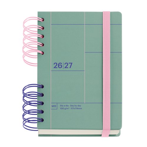 MIQUELRIUS Agenda Escolar Back to Basics Wire-O 2026-27 Verde MIQUELRIUS Agenda Escolar Back to Basics Wire-O 2026-27 Verde