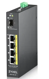 Zyxel RGS100-5P Switch no administrado L2 con 4 puertos Gigabit PoE+ y SFP