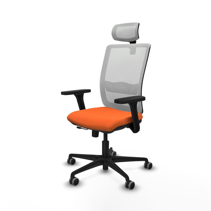 PIQUERAS Y CRESPO Silla de oficina Haches Naranja y Blanco