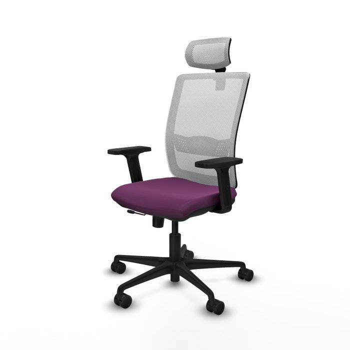 PIQUERAS Y CRESPO Silla de oficina Haches Morado/Blanco