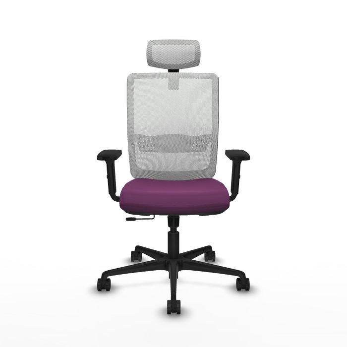 PIQUERAS Y CRESPO Silla de oficina Haches Morado/Blanco