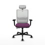 PIQUERAS Y CRESPO Silla de oficina Haches Morado/Blanco