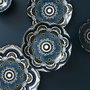 Home Deco Factory Plato Hondo Mandala Azul 20 cm