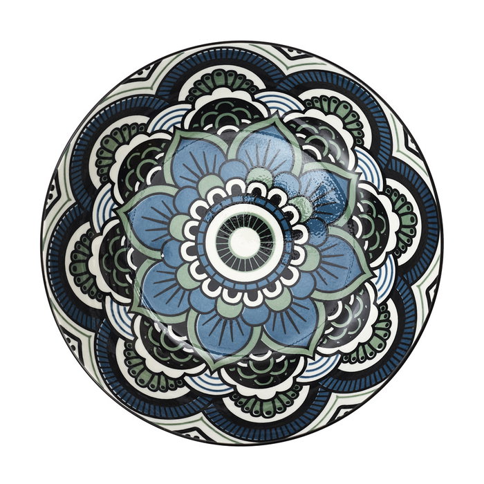 Home Deco Factory Plato Hondo Mandala Azul 20 cm Home Deco Factory Plato Hondo Mandala Azul 20 cm