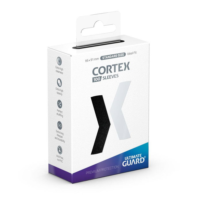 Ultimate Guard Cortex Sleeves Standard Size (100) - Black Ultimate Guard Cortex Sleeves Standard Size (100) - Black