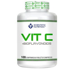 SCIENTIFIC NUTRITION Vitamina C + Bioflavonoides 1000 mg, 100 Comprimidos - Suplemento Antioxidante