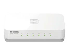 D-Link DES-1005C/E Switch de 5 puertos Fast Ethernet no gestionado, Blanco