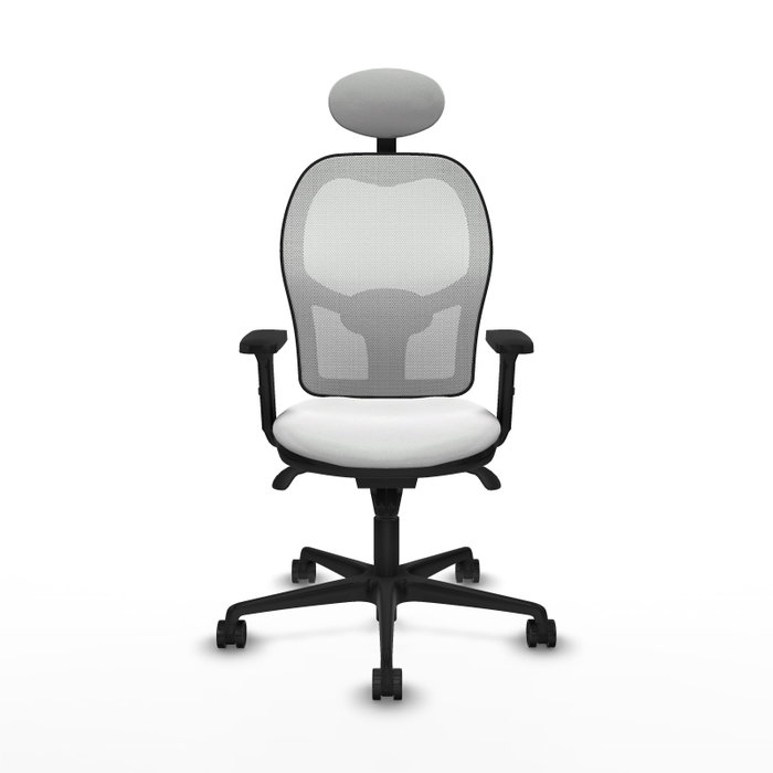 PIQUERAS Y CRESPO Silla de oficina Jorquera en Tela Blanca con Mecanismo Sincro PIQUERAS Y CRESPO Silla de oficina Jorquera en Tela Blanca con Mecanismo Sincro