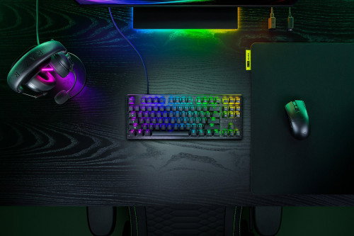 Razer Huntsman V3 HE Magnetic Tenkeyless Negro QWERTY Inglés USB 8KHz