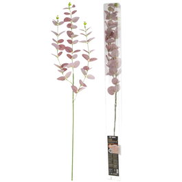 GSC Evolution Rama decorativa LED de hojas de eucalipto rosas, 0,83M Luz cálida