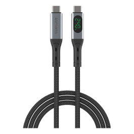 4smarts Cable DigitCord Enterprise USB4 Gen 2x2 40 Gbit/s 240W 1.5m Negro Gris