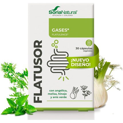 SORIA NATURAL 17C Flatusor Fórmula XXI 30 cápsulas