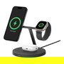 Belkin BoostCharge Pro 3-en-1 Estación de Carga Inalámbrica Qi2 15W Negro con Magsafe y Cable 1.5 m