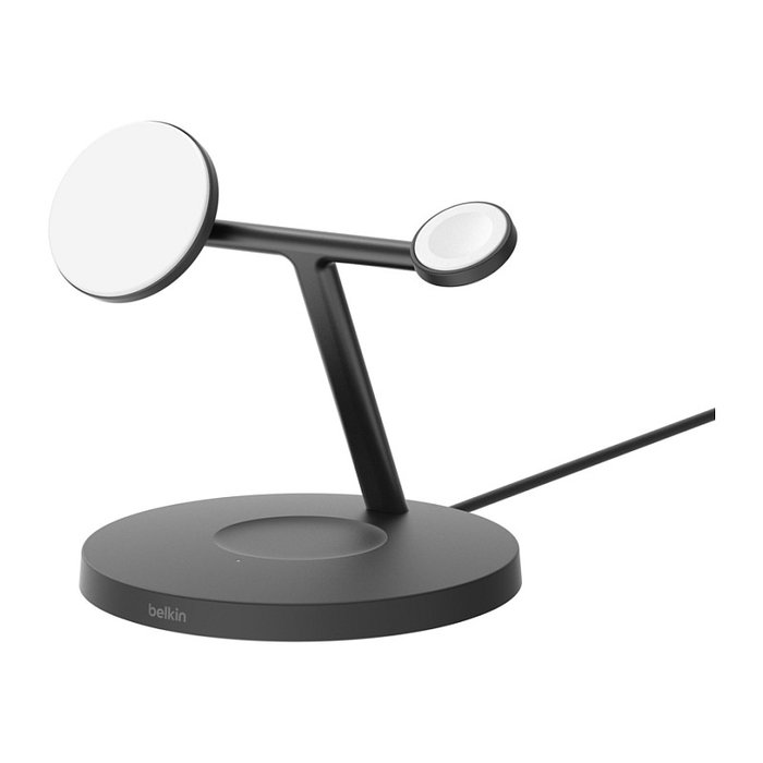 Belkin BoostCharge Pro 3-en-1 Estación de Carga Inalámbrica Qi2 15W Negro con Magsafe y Cable 1.5 m