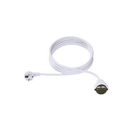 Bachmann 341.281 Cable de extensión con toma de tierra 15m Blanco