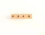 Hanah Home Gancho de Pared Roble Zafiro Sapphire Oak Tablero Melamina 80x15 cm