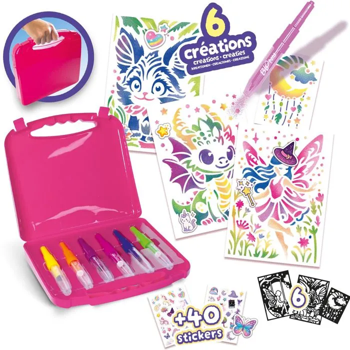 Lansay Blopens Mi Maleta Fantástica Juego de Arte y Manualidades con Estuches para Niños a Partir de 5 Años - LAN3181860241325 Lansay Blopens Mi Maleta Fantástica Juego de Arte y Manualidades con Estuches para Niños a Partir de 5 Años - LAN3181860241325