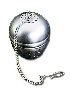 METALTEX Bola de té de 5 cm de diámetro con cadena en acero inoxidable METALTEX Bola de té de 5 cm de diámetro con cadena en acero inoxidable