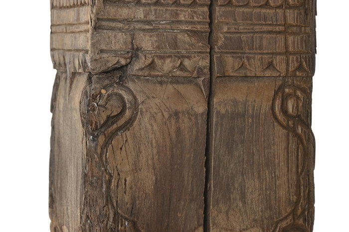DKD Home Decor Columna de Teca Maciza 22x22x176 cm