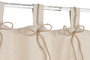 DKD Home Decor Cortina de Algodón 140x260 cm con Trabillas y Lazos