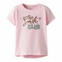 Camiseta de Manga Corta Infantil Name It Nmfvix Rosa