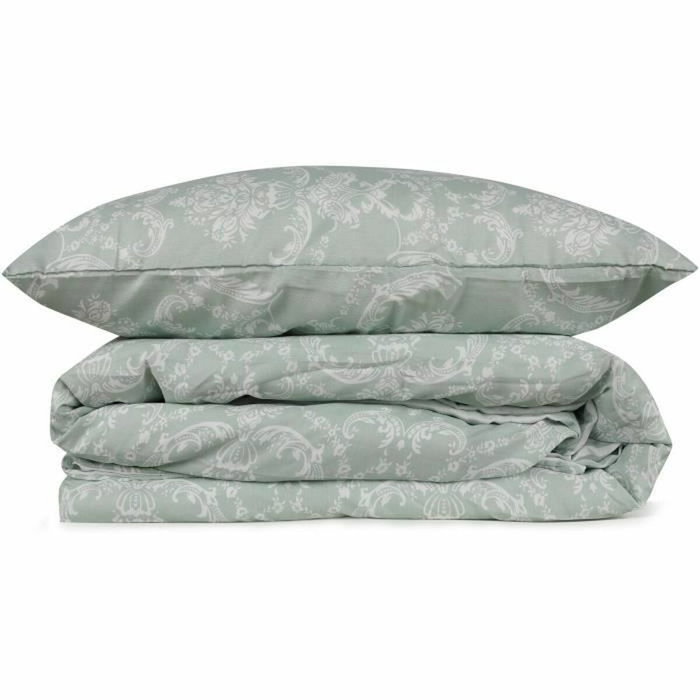 Juego de cama verde con funda nórdica 220x240 cm y 2 fundas de almohada 60x60 cm