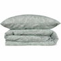 Juego de cama verde con funda nórdica 220x240 cm y 2 fundas de almohada 60x60 cm