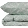 Juego de Cama: Funda Nórdica 220x240 cm y Fundas de Almohada 60x60 cm - 65% Algodón, 35% Poliéster - Verde ASI8681181708514
