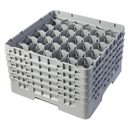 CAMBRO Cesta de lavado 30 compartimentos 5 alturas Gris claro